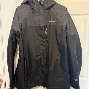 Columbia Women's Black Jacket XL 2 layers